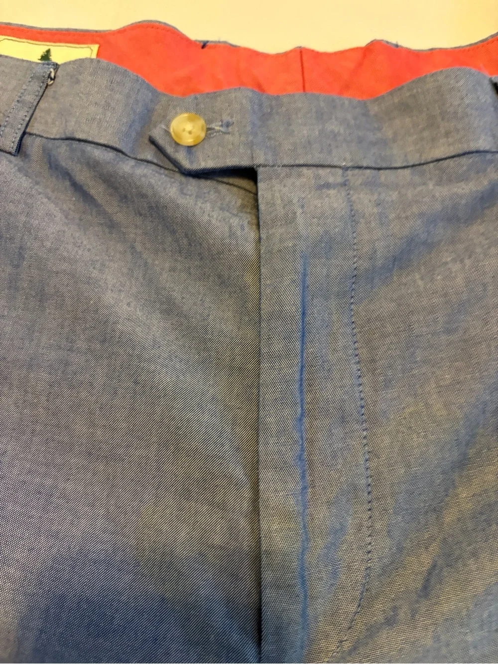 Southern Pines Men's Dress Pants - Blue Tailored Pleat Front Size 40x30